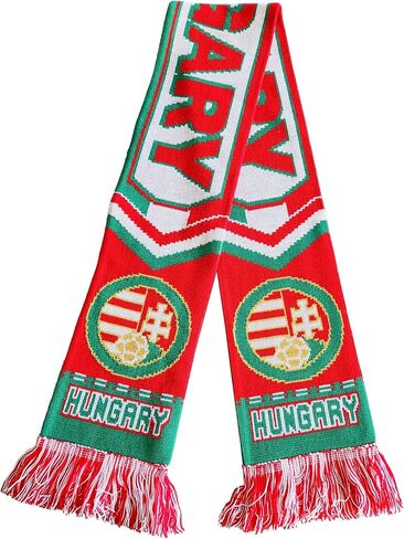 Hungary Scarf | Hungary Soccer Fan Scarf | Premium Acrylic Knit in Saudi Arabia