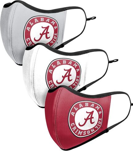 FOCO Alabama Crimson Tide NCAA Sport 3 عبوات من أغطية الوجه in Kuwait