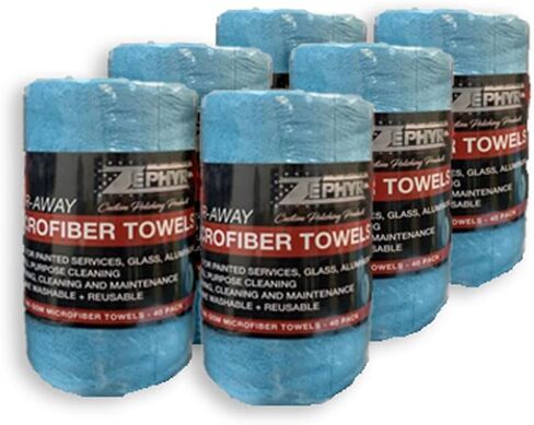 لفافة مناشف من الألياف الدقيقة للتلميع حسب الطلب من زيفير، عبوة من 6 قطع in Kuwait