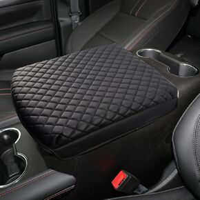 غطاء وحدة تحكم Center 1.2 في 2019-2025 Chevy Silverado/GMC Sierra و 2021-2025 Tahoe/Suburban/Yukon ، غطاء واقية من جلود مسند مسند للسيارات (للحصول على لوحات مفاتيح مقعد دلو)