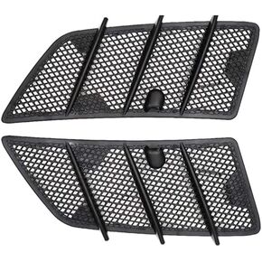ABS Black Left Right Hood Air Vent Covers 1 Pair Front Hood Vent Air Grille Cover Compatible with Mercedes Benz W164 Ml/Gl Class 2008-2011