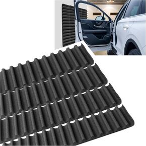 4PCS Garage Wall Protector with Wave Design,15.75 * 2.76 in Self Adhesive Car Bumper Protector Avoid Impact,Universal Car Door Edge Protector for Cars,Trucks,Suvs Garage Parking Aid