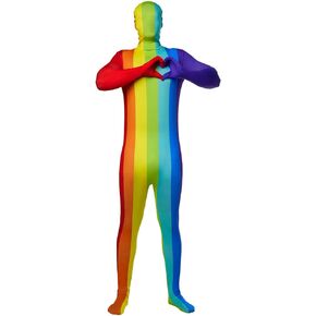 Morphsuits Rainbow Adult Assume ، Rainbow Halloween Costume Adult ، Zentai Rainbow Suit ، Prid