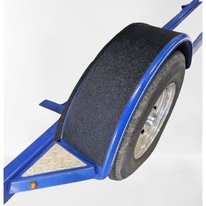 Trailer Boat Camper Rock Guard Black Peel-n-Stick Stick Embossed Vinyl 9″ Wide x 72″L (.016) 16 mil Thick Prevent Rock Chips damaging Paint Finish. Coverage for 2- Single Fenders.