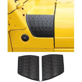 2pcs Black Cowl Body Armor Cover Side Body Cowling Armor Corner Guard Fit for Jeep Wrangler TJ 1997 1998 1999 2000 2001 2002 2003 2004 2005 2006