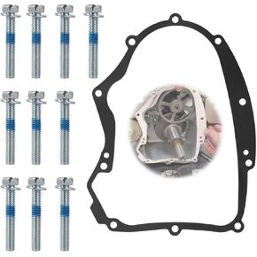 استبدال Briggs & Stratton 594195 طعمة طقم ، حشية علبة المرافق 697227 ، 591911 ، 690945 ، 273488 Briggs Stratton Gasket - مع مسامير التثبيت