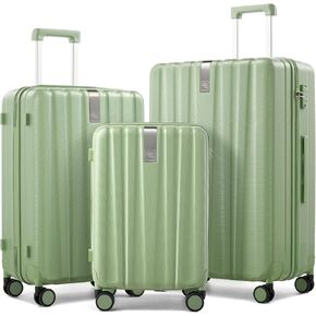 Hanke Hardshell Luggage Sets 2 Piece Extra Large Suitcases with Lock,28 Inch Luggage with Spinner Wheels, Travel Suitcase for Women Men 20 29Inch,Ivory White
