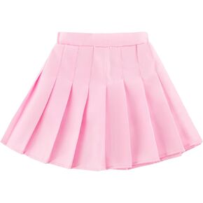 Girls Pleated Skirts Built in Shorts Little Kid Athletic Flowy Skorts Skirts Toddler Girls Tennis Skorts for Girl 3-14 Years