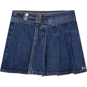 GUESS Girls' Denim Lurex Skorts