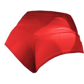 Women Retro Solid Silk High Waisted Scrunch Butt Lifting Booty Shorts Hot Pants
