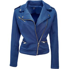 ODCOCD Faux Suede Jacket for Women Long Sleeve Zipper Up Casual Outwear
