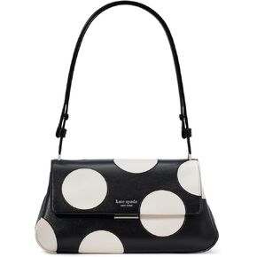 kate spade new york Grace DOT FINE Grain Leather Shoulder Bag, Black Multi