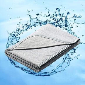 Marchpower Arc -Chill Boading Blanting للنوم الساخن - الحجم المزدوج ، ألياف التبريد اليابانية تمتص حرارة الجسم ، بطانية بارد ناعمة خفيفة للنوم الصيفي