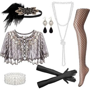 Rioso 1920s إكسسوارات Gatsby Gatsby التي تم إعدادها للنساء Roaring 20s 20s