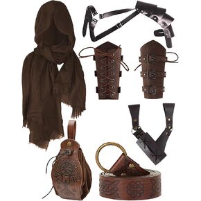 فايكنغ فارس الفارس ، حزام حزام ، كتف armo scabbard وشاح رجال إكسسوارات أزياء عصر النهضة