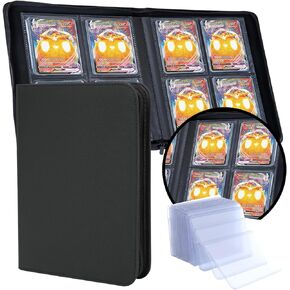 9 Pocket Top Load Binder ، Binder Trading Card Binder يحتفظ 288 Toploaders ، ويأتي Toploader Binder مع 25 جهاز كمبيوتر أفضل لوادر ، وبطاقات MTG و TCG & Sports
