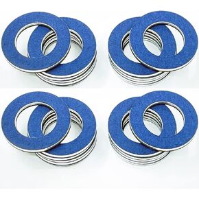 24 Packs 90430-12031 Tacoma Oil Drain Plug Gaskets Compatible with Toyota Tacoma Tundra Camry Corolla 4Runner Scion Avalon Compatible with Lexus Oil Plug Gasket