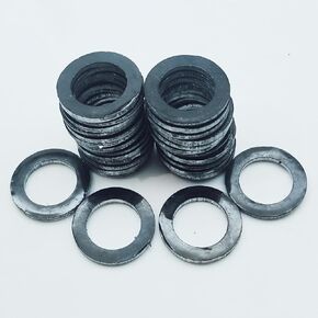 30 PCS SPOCK STIR SPLICKT ， 14 ملم غسالات سحق زيت الألومنيوم متوافقة/استبدال لسحق الزيت OEM 007603-014106 و OEM 94109-14000