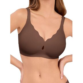 LUCKMEEY Bras for Women No Underwire Wave Push Up Wireless Bra Seamless Bras Full Coverage Bralettes Lift Everyday Bras