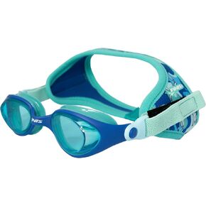 نظارات FINIS Dragonfly - نظارات سباحة تحت الماء للأطفال - حماية من الأشعة فوق البنفسجية - مضادة للضباب - نظارات سباحة للأطفال من سن 3 إلى 8 سنوات - سمك القرش المموه
