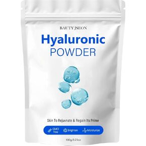 BAUTY JSEON Hyaluronic Acid Powder,Hyaluronic Acid Powder for Skin Care, Water Soluble,Anti-Aging Skincare,Moisturizing Facial for Men and Women