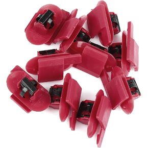 Motoforti برشش المصد Fender Fender ، Clips Retainer لـ Chevrolet Camaro 2016-2018 ، البلاستيك ، 11547026 ، أحمر ، 10 مساءً