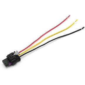 4F0973703 3 Pin PDC Parking Sensor Plug Replacement for A1 A3 A4 A6 A7 Q5 Q7 R8 Replace 1718653-1 Parking Distance Control Sensor Connector