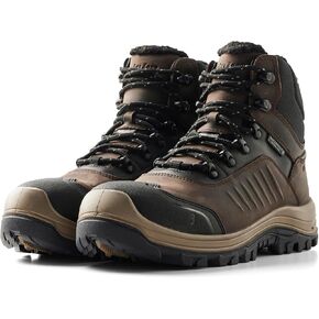 Blåkläder 2260 Storm 6 "Boot Safety-جلد كامل الحبوب ، إصبع القدم المركب ، 200 جرام Thinsulate ™ عزل ، نعل نعل النتريل/PU Extreme Grip ، مقاوم للماء ، حماية من المخاطر الكهربائية ،