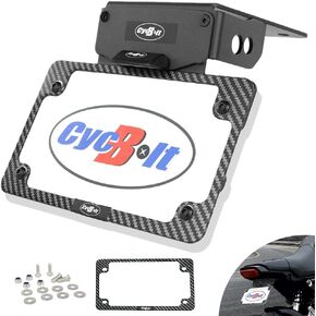 Fender Eliminator Fit for 2025 Grom MSX 125 2024 2023 2022 2021 Tail Tidy License Plate Bracket Holder Mount Fit with Turn Signals LED License Plate Light