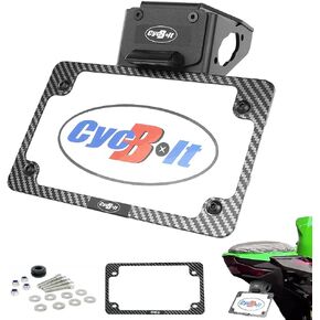 Fender Eliminator Kits Fit for Z500 Ninja 500 2024, Ninja 400/250 2024-2018, 2024-2019 Z250 Z400 License Plate Bracket Tail Tidy Fit with Aftermarket & OEM Turn Signals LED Plate Light