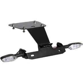 License Plate Holder Rear Fender Eliminator Kit Tail Tidy LED Indicator Turn Signal Blinker Kit Compatible with For YZF R25 YZF R3 YZF-R25 YZF-R3 MT-03 MT03 MT25 MT-25 2015-2024 (Clear)