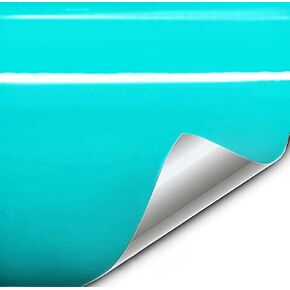 VViViD+ Premium Vinyl Wrap Film (1ft x 5ft, Gloss Miami Teal)
