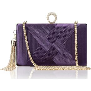 Babeyond Clutch Proses for Women - Bag Bag Tassel Clutch for Bride Party Prom Wedding