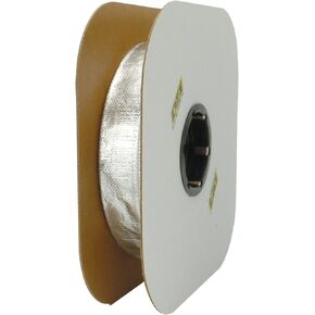 Design Engineering 010403B50 Heat Sheath 3/4" I.D. x 50ft Aluminized Sleeving for Ultimate Hi-Temp Protection