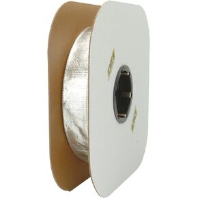 Design Engineering 010419B50 Heat Sheath 1" I.D. x 50ft Aluminized Sleeving for Ultimate Hi-Temp Protection