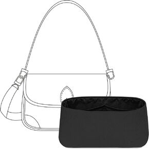Handbag Organizer Insert for LV Diane, Custom Fit Inside Premium Craie Lightweight Water-Resistant Purse Insert Accessories