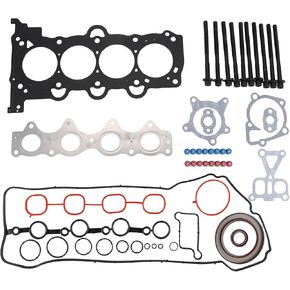 طقم حشية رأس المحرك مع البراغي المتوافقة مع 2012-2019 لهجة Hyundai 2012-2017 لـ Hyundai Veloster 2012-2018 لـ Kia Rio 2012-2018 لـ Kia Soul 1.6L L4 HS2654PT HEAD GASKTK KIT