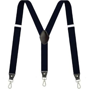 Suspenders for Men, Adjustable Suspenders with Elastic Straps Y-Back Construction Heavy Duty for Work