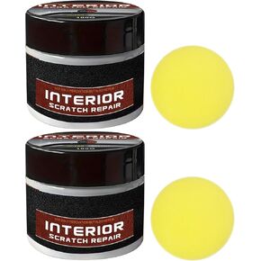 2pcs Dashboard Restorer for Car Interior, Interior Scratch Repair Wax for Car, Portable Scratch Repair Wax, Dashboard Scratch Repair Kit, Scratch Repair Kit for All Vehicles