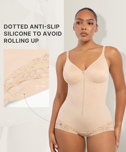 SHAPELLX Shapewear for Women Tummy Control Half Body Shaper Snatched Zipper Butt Lifting Faja Colombiana Bodysuits for Women in Saudi Arabia