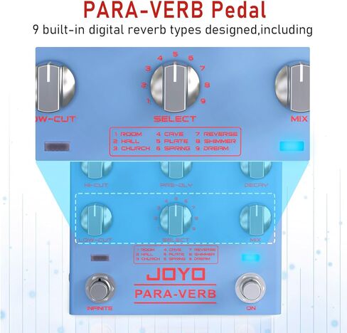 JOYO High Gain Overdrive Effect Pedal Amplifier Simulation Guitar Pedals with Real Amp Head Tone for Electric Guitar (RIGEL PREAMP R-24) in Saudi Arabia
