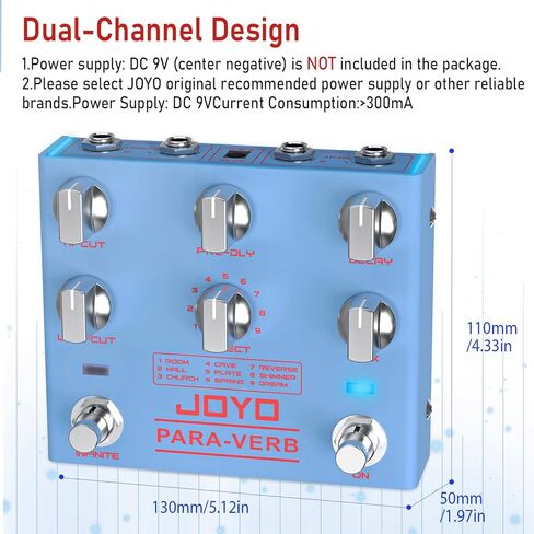 JOYO High Gain Overdrive Effect Pedal Amplifier Simulation Guitar Pedals with Real Amp Head Tone for Electric Guitar (RIGEL PREAMP R-24) in Saudi Arabia