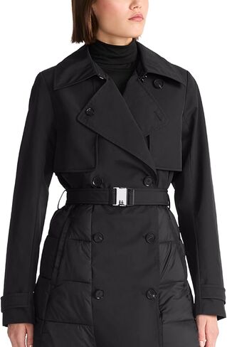 TUMI Women's Buckle Belted Midweight & Breathable Mackintosh Twill Puffer Trench with PrimaLoft Fill in Saudi Arabia