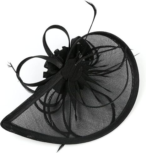LATIMOON Fascinators Hat for Women Tea Party Headband Mini top Hats Cocktail Flower Mesh Feathers Hair Clip in Kuwait