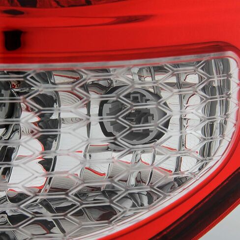 Akkon - Fits 2011-2020 Dodge Grand Caravan Premium LED Chrome Red Clear Clear Brake Light in Kuwait