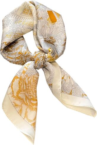 WENLOOY Square Satin Silk Feeling Hair Scarf Headscarf for Women/Men's Necktie Silk Bandanas Pocket Square in Saudi Arabia