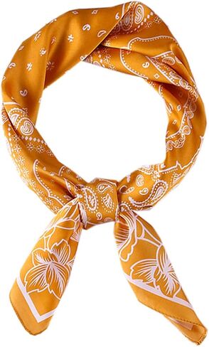 WENLOOY Square Satin Silk Feeling Hair Scarf Headscarf for Women/Men's Necktie Silk Bandanas Pocket Square in Saudi Arabia