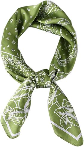 WENLOOY Square Satin Silk Feeling Hair Scarf Headscarf for Women/Men's Necktie Silk Bandanas Pocket Square in Saudi Arabia