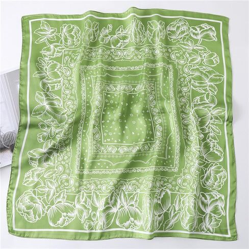 WENLOOY Square Satin Silk Feeling Hair Scarf Headscarf for Women/Men's Necktie Silk Bandanas Pocket Square in Saudi Arabia