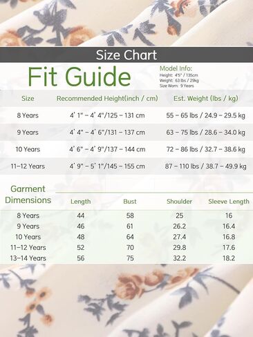 Seechoslo 2025 Tween Girls’ Cute Short Sleeve Square Neck Smocked Elastic Short Sleeve Woven Shirt Top in Kuwait